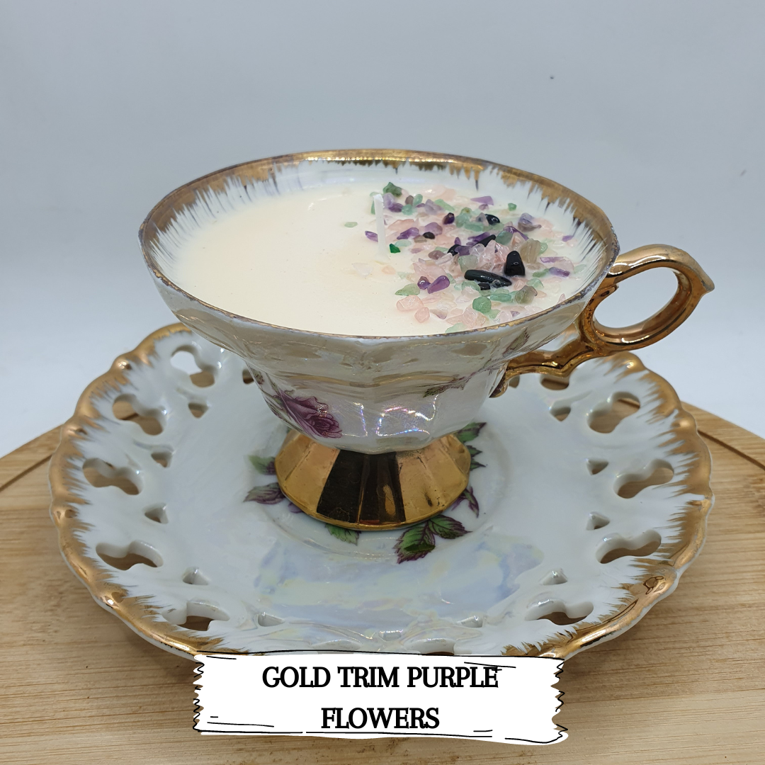 DIVINE TEACUP CANDLES - WITH SAUCER