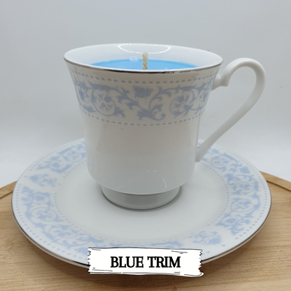 DIVINE TEACUP CANDLES - WITH SAUCER