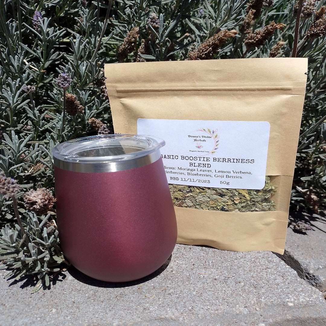 TRAVEL MUG & BIG BAG OF TEA