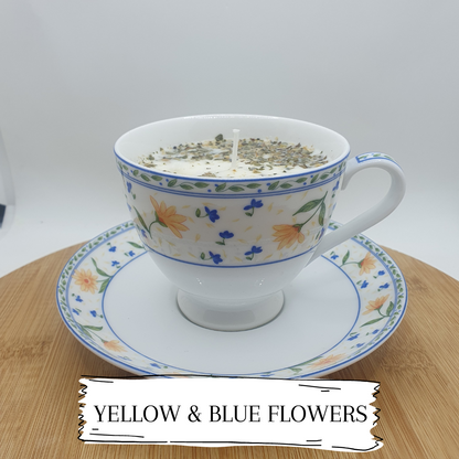 DIVINE TEACUP CANDLES - WITH SAUCER