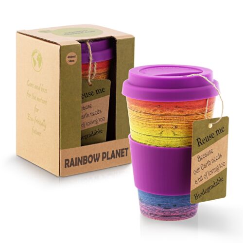 RAINBOW BAMBOO TRAVEL MUG