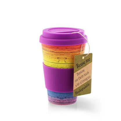 RAINBOW BAMBOO TRAVEL MUG